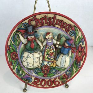 Jim Shore 2006 Christmas Collector Plate